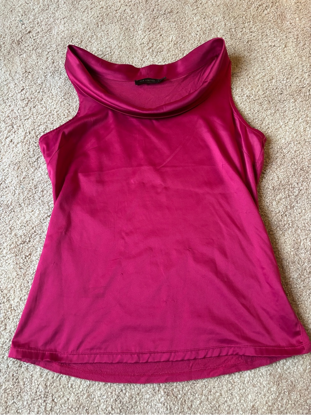 The Limited Sleeveless Cowl Neck Camisole - Fuchsia Pink